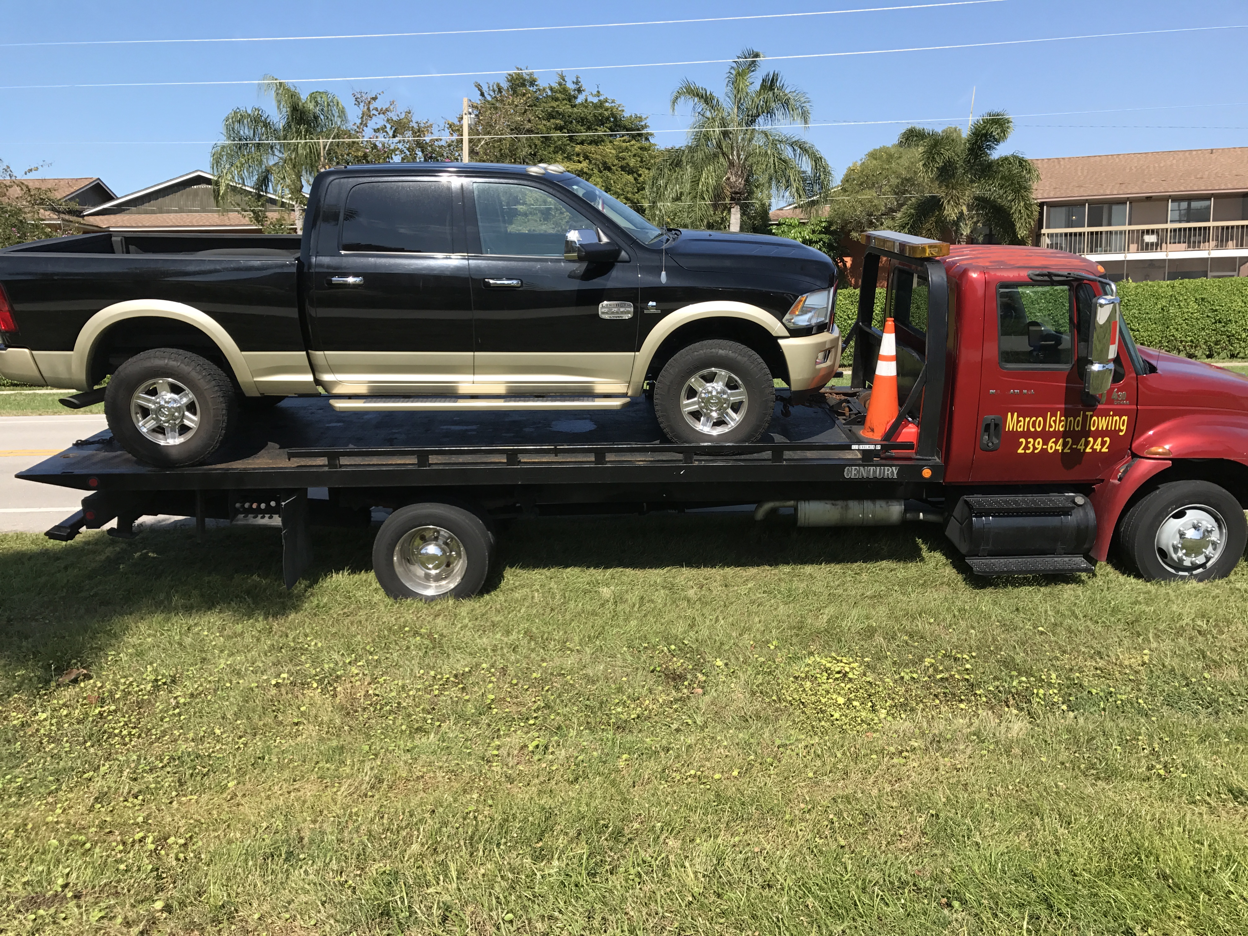 dodge ram flatbed tow