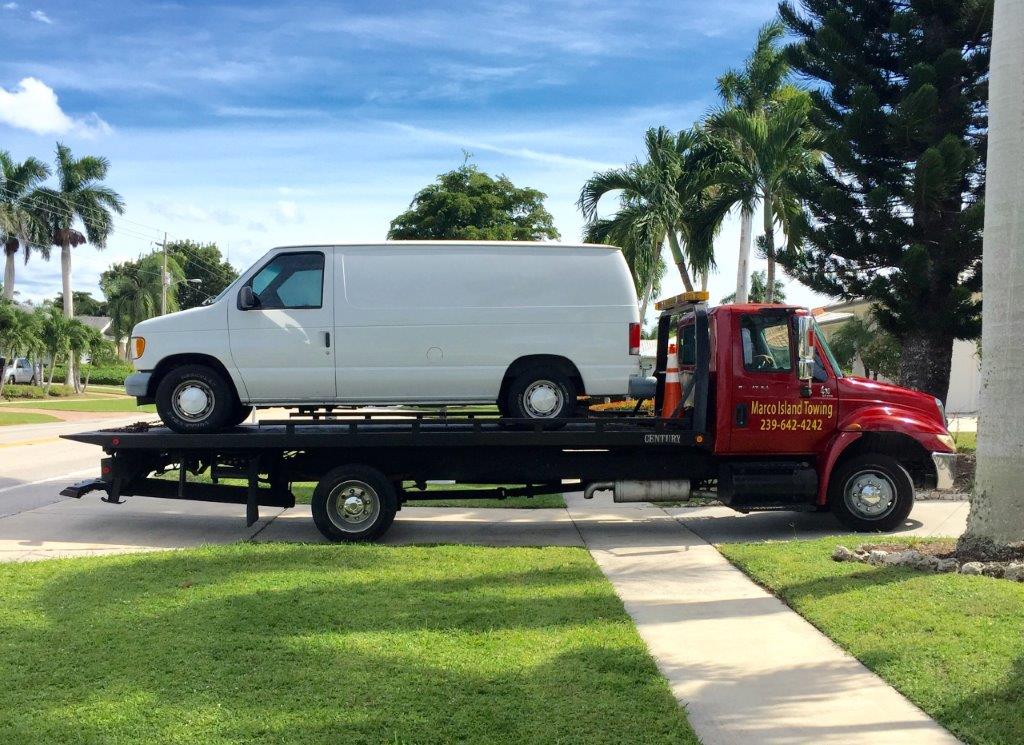 Marco Island towing van